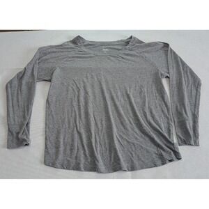 Gilligan & O'Malley Sleep Shirt Womens XL Gray Excellent Long Sleeve Loungewear